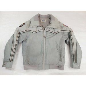Vintage DiTrani Designs Puffer Ski Bomber Jacket Size 42 Gray Insulated Canada